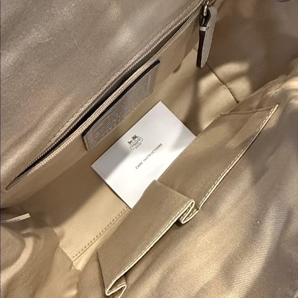 Coach Mini Bleeker Riley Crossbody Gray Bag - Picture 12 of 13